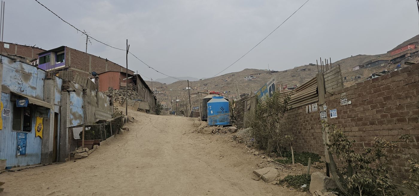 A street in Jicamarca, Lima