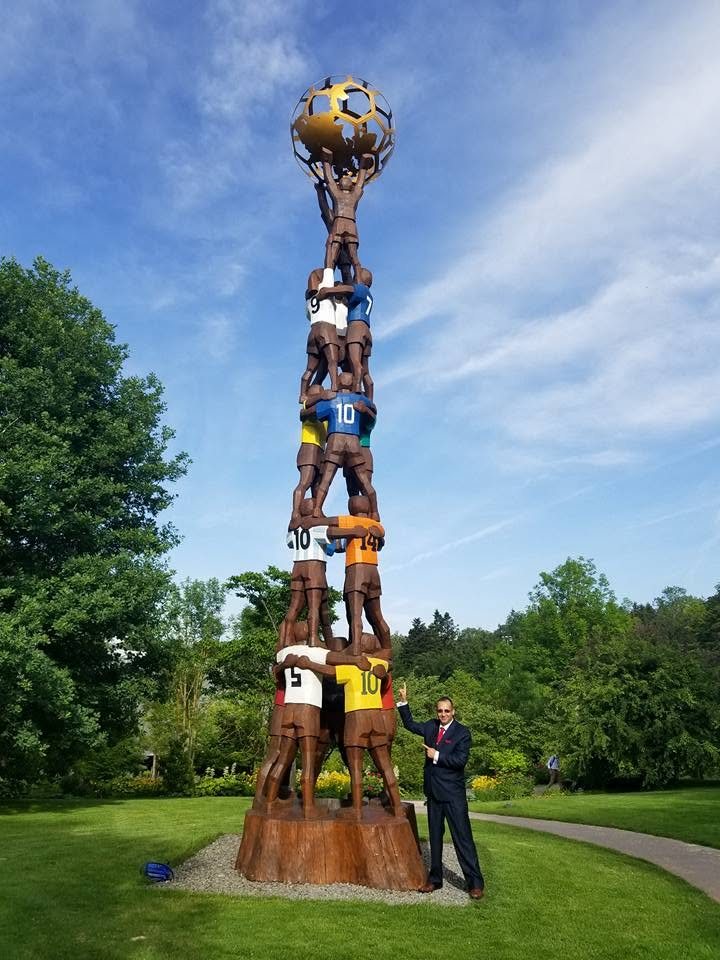On the grounds of FIFA headquarters