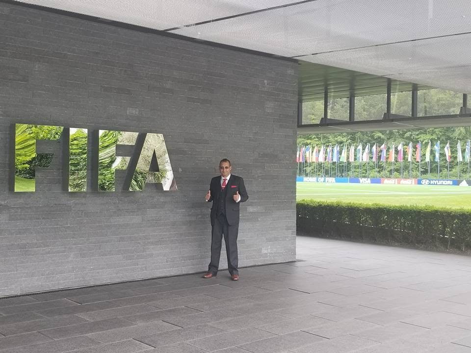 At FIFA headquarters, Zurich
